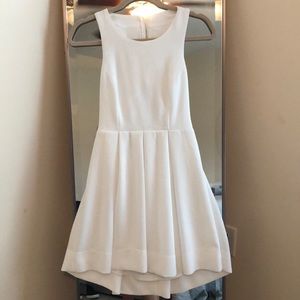 Open back white dress